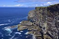 Scenic View of Cliff Stack Seascape on Island of the North West Highlands of Scotland