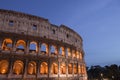 Wonderful view of Colosseum in all its magnificience - Autumn sunset in Rome - Italy. Royalty Free Stock Photo