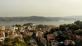 A wonderful view from the drone of the Bosphorus, filmed from the Arnavutkoy area in Stanbul