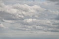 Wonderful view of grey cumulus clouds in the sky Royalty Free Stock Photo