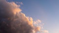 Wonderful view of the sky and clouds with the twilight Royalty Free Stock Photo