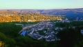 A wonderful view of a small town in belguim Royalty Free Stock Photo