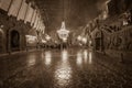 Wonderful view of St. Kinga Chapel in the Wieliczka Salt Mine. Opened in the 13th century