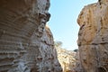 A wonderful view of the strange rocky mountains that represent the geological layers Royalty Free Stock Photo