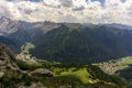 Wonderful view of Val Di Fassa . Dolomites. Italy