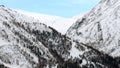 Wintry Alpine landscape, Canton of Valais, Switzerland.