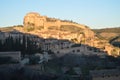 Wonderful Views Of The Collegiate Castle Santa Maria The Major At Sunset In Alquezar. Landscapes, Nature, History, Architecture.