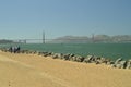 Wonderful Views Of The San Francisco Bridge On A Sunny Day. Travel Holidays Architecture