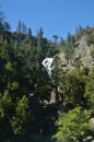 Wonderful Views Of Some Impressive Cascades From The Highest Part Of One Of The Mountains Of Yosemite National Park. Nature Travel Royalty Free Stock Photo