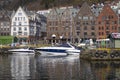 Wonderful harbor in Bergen in Norway