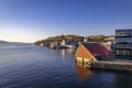 Wonderful harbor in Bergen in Norway