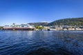 Wonderful harbor in Bergen in Norway Royalty Free Stock Photo