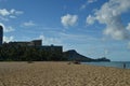 Wonderful Views of Waikiki Beach. Royalty Free Stock Photo