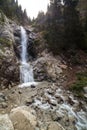 Wonderful waterfall Barskoon in Kirgizstan