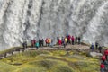 Wonderful waterfall in Iceland, summer time