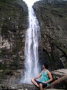 Wonderful waterfall in Serra da Canastra, Brazil