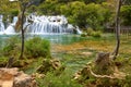 Wonderful waterfalls in Krka National Park, Dalmatia Croatia Royalty Free Stock Photo