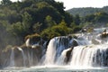 Wonderful Waterfalls of Krka Sibenik, Croatia Royalty Free Stock Photo