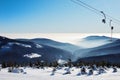 A wonderful winter day at the ski resort