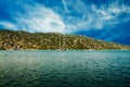 Wonderful yachts in the bay. Turkey. Kekova. Royalty Free Stock Photo