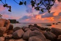 Wonderfull Sunrise Batam Bintan wonderfull Indonesia Royalty Free Stock Photo