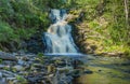 A wonderfull waterfall Yukankoski in the Karelian forest.