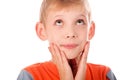 Wondering boy Royalty Free Stock Photo