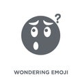 Wondering emoji icon from Emoji collection.