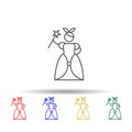 Wonderland, adventure multi color style icon. Simple thin line, outline vector of Adventure icons for ui and ux, website or mobile