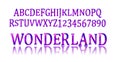 Wonderland font. Fairy ABC