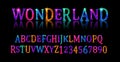 Wonderland font. Fairy ABC