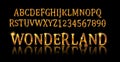 Wonderland font. Fairy ABC