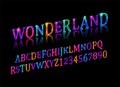 Wonderland font. Fairy ABC