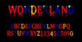 Wonderland font. Fairy ABC