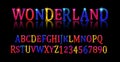 Wonderland font. Fairy ABC