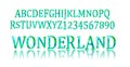 Wonderland font. Fairy ABC