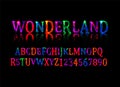 Wonderland font. Fairy ABC