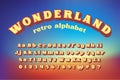 Wonderland Retro Style Alphabet