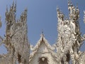 Details of architeture at white temple, wat rong khun, Chiang Rai