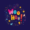 WOO HOO! Note card great for congrats, graduation, encouragement and support