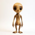 Charming Wooden Owl Alien Maquette - High Detailed 32k Uhd Art