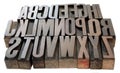 Wood alphabet Royalty Free Stock Photo