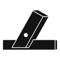 Wood angle tool icon, simple style