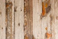 Wood background with grunge texture of old boards, rustic floor with peeling brown red paint, polished planks, close up Royalty Free Stock Photo