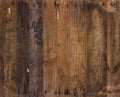 Wood background from old planks. Wooden texture of vintage weathered reclaimed barn wood, with rusty nails Royalty Free Stock Photo