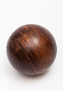 Wood ball croquet on white background