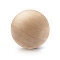 Wood ball 3D illustration Royalty Free Stock Photo