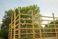 Wood barn framing Royalty Free Stock Photo