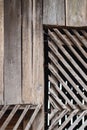 Wood barn side patterns Royalty Free Stock Photo