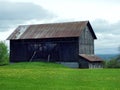 Wood barn in springtime along Cayuga Lake Royalty Free Stock Photo